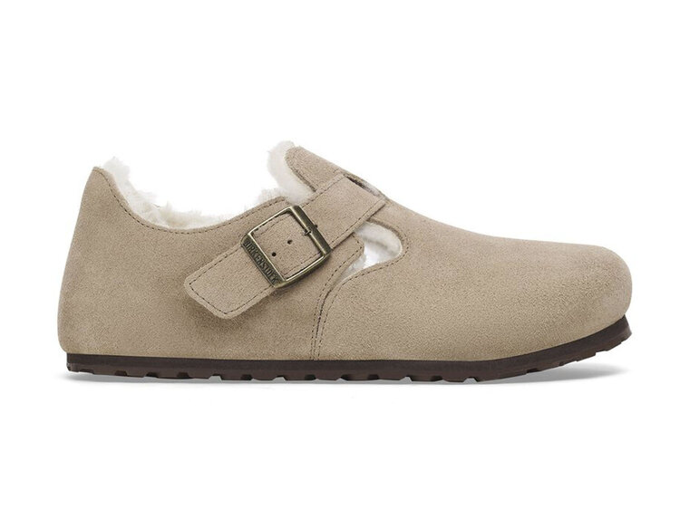Birkenstock London Shearling LEVE 'Taupe'