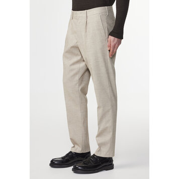 No Nationality 07 Billie 1067 Melange Tapered Trouser 'Cement'