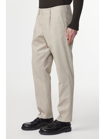 No Nationality 07 Billie 1067 Melange Tapered Trouser 'Cement'
