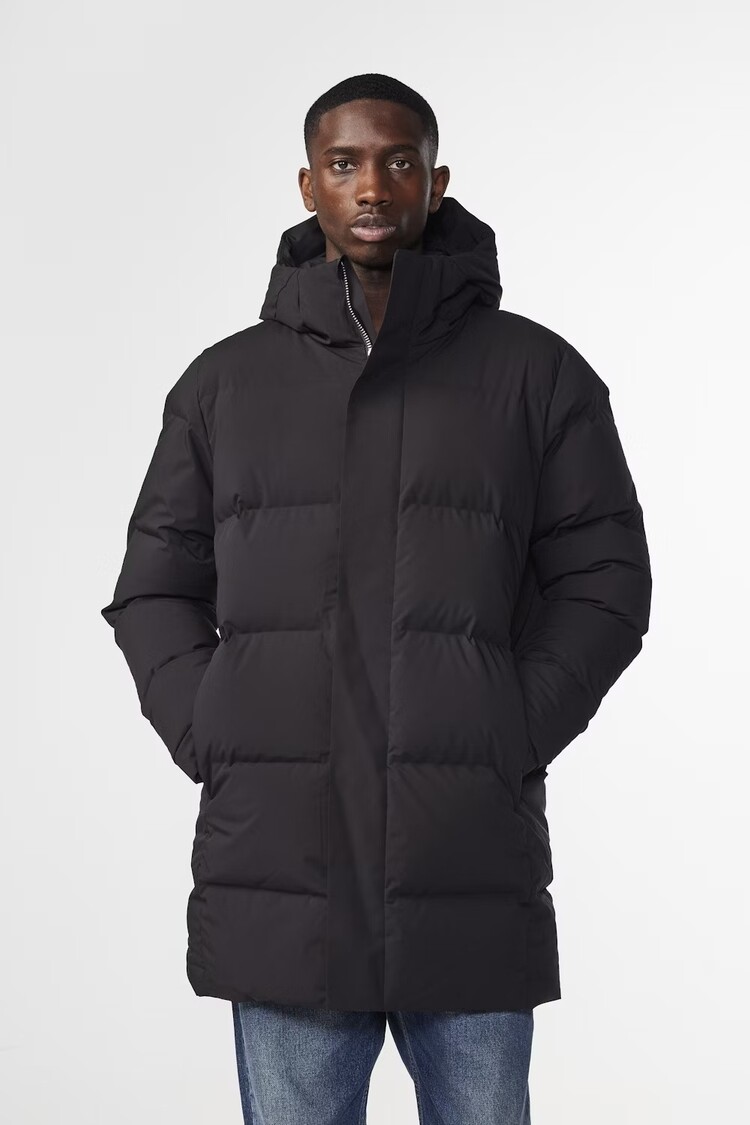 No Nationality 07 Jake 8181 Mid-length Technical Down Jacket 'Black'
