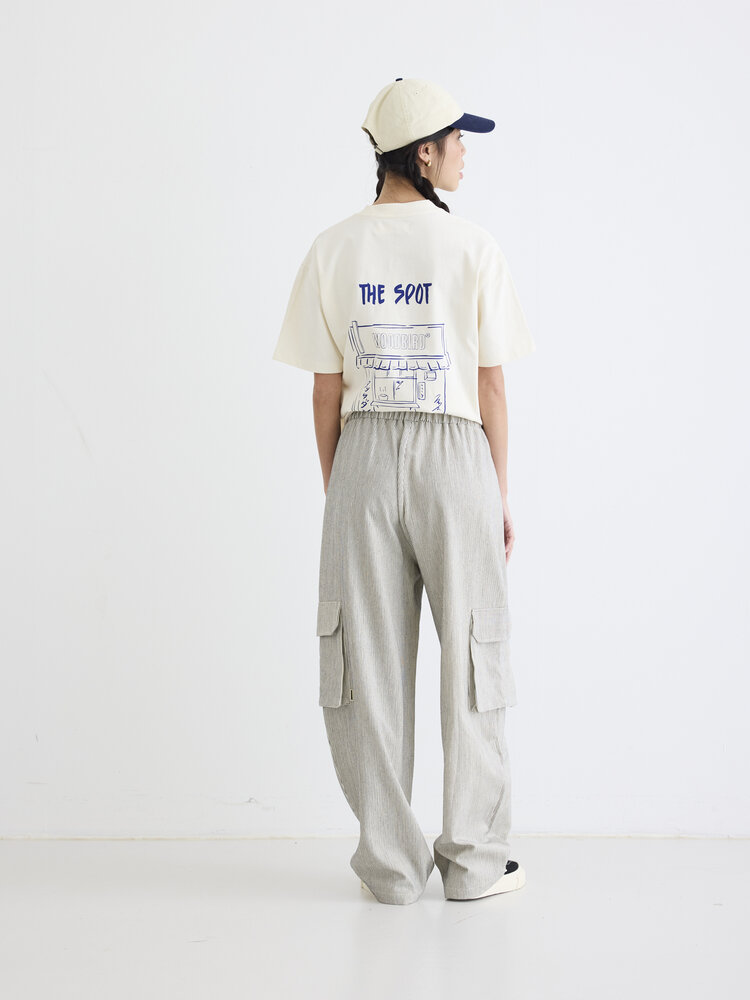 Woodbird Vera Cargo Pants 'Stone'