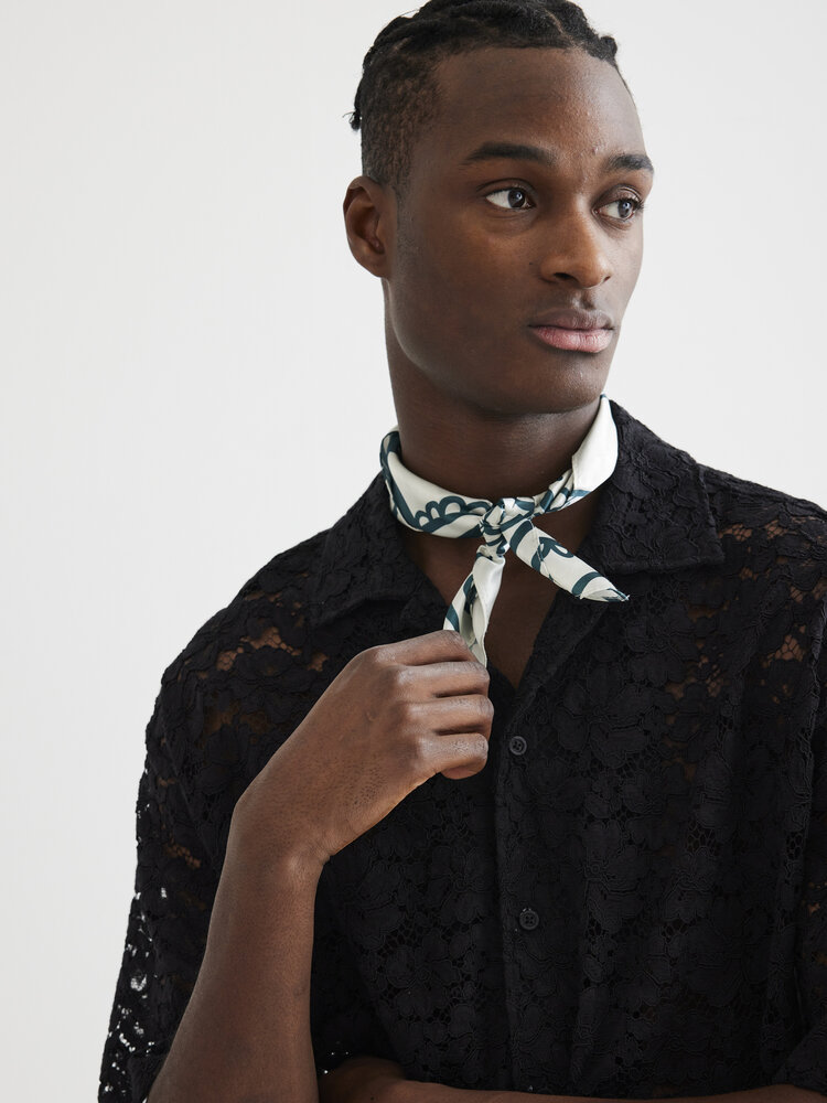 Woodbird Banks Lace Shirt 'Black'