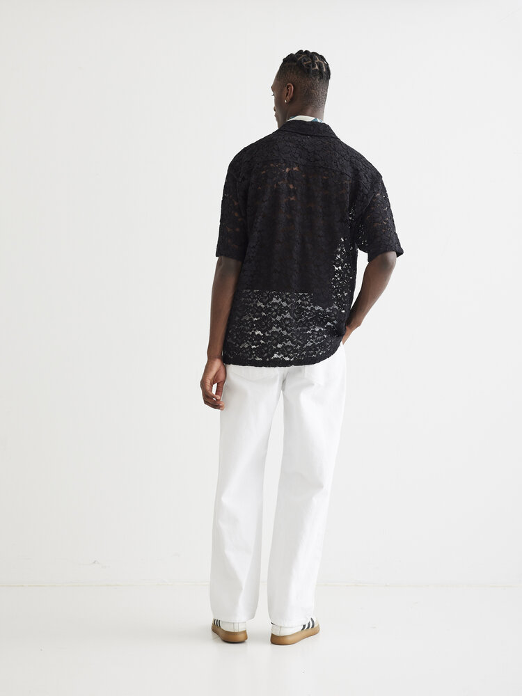 Woodbird Banks Lace Shirt 'Black'