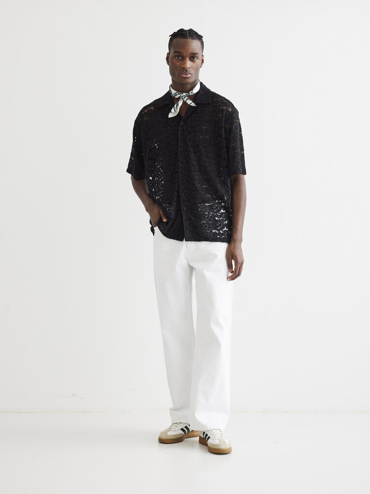 Woodbird Banks Lace Shirt 'Black'