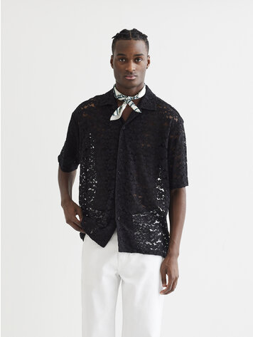 Woodbird Banks Lace Shirt 'Black'
