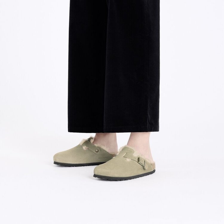 Birkenstock Boston Shearling LEVE 'Taupe'