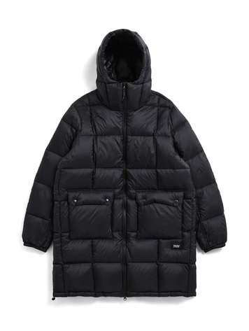 Taion Volume Hood Down Coat 'Black' (Packable)