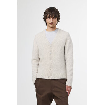 No Nationality 07 John 6683 V-Neck Cardigan 'White Pepper'