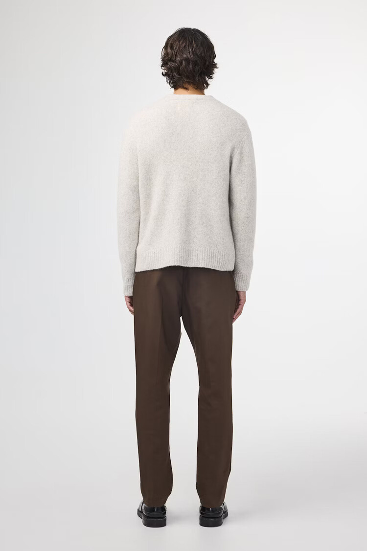 No Nationality 07 John 6683 V-Neck Cardigan 'White Pepper'