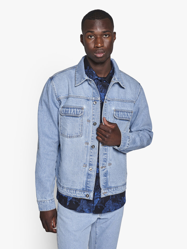 Woodbird Woodbird Mayne Brando Denim Jacket '90s Blue'