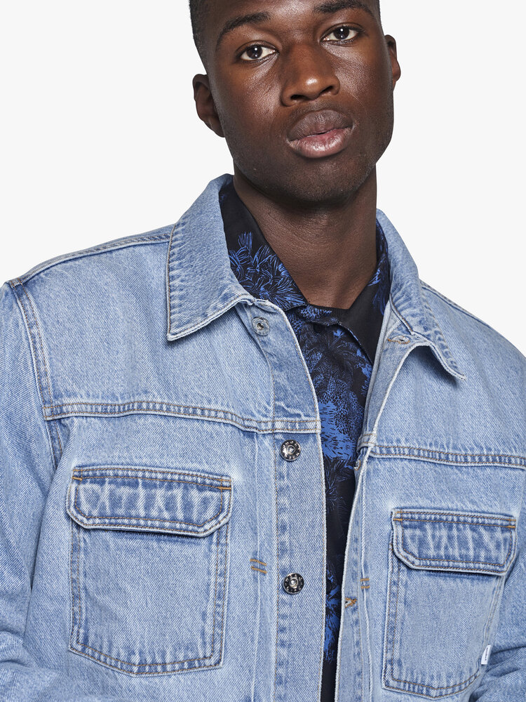 Woodbird Woodbird Mayne Brando Denim Jacket '90s Blue'