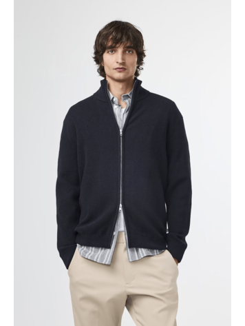 No Nationality 07 Danny 6429 Full Zip Sweater 'Asphalt'