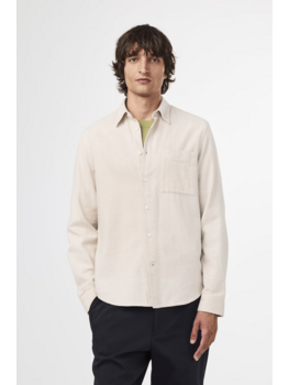 No Nationality 07 Arne 51166 Flannel Shirt 'Creme Check'