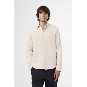 No Nationality 07 Arne 51166 Flannel Shirt 'Creme Check'