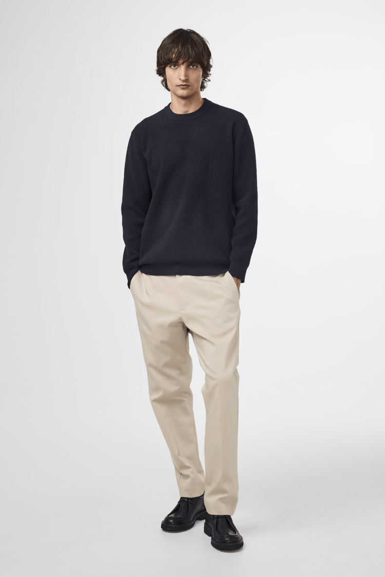 No Nationality 07 Danny 6429 Lightweight Sweater 'Asphalt'