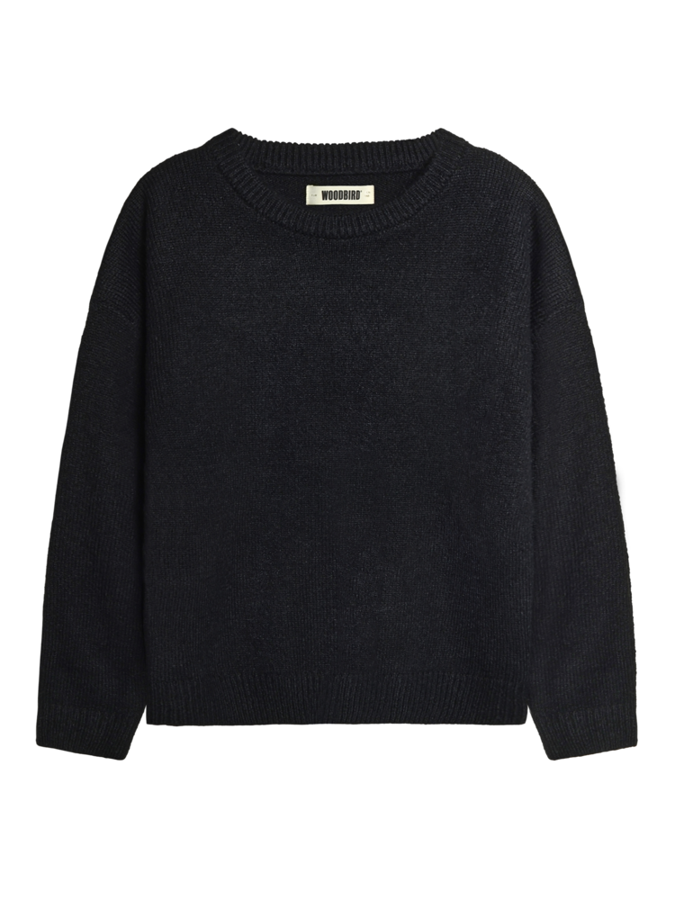 Woodbird Kurt Fuzzy Knit 'Black'
