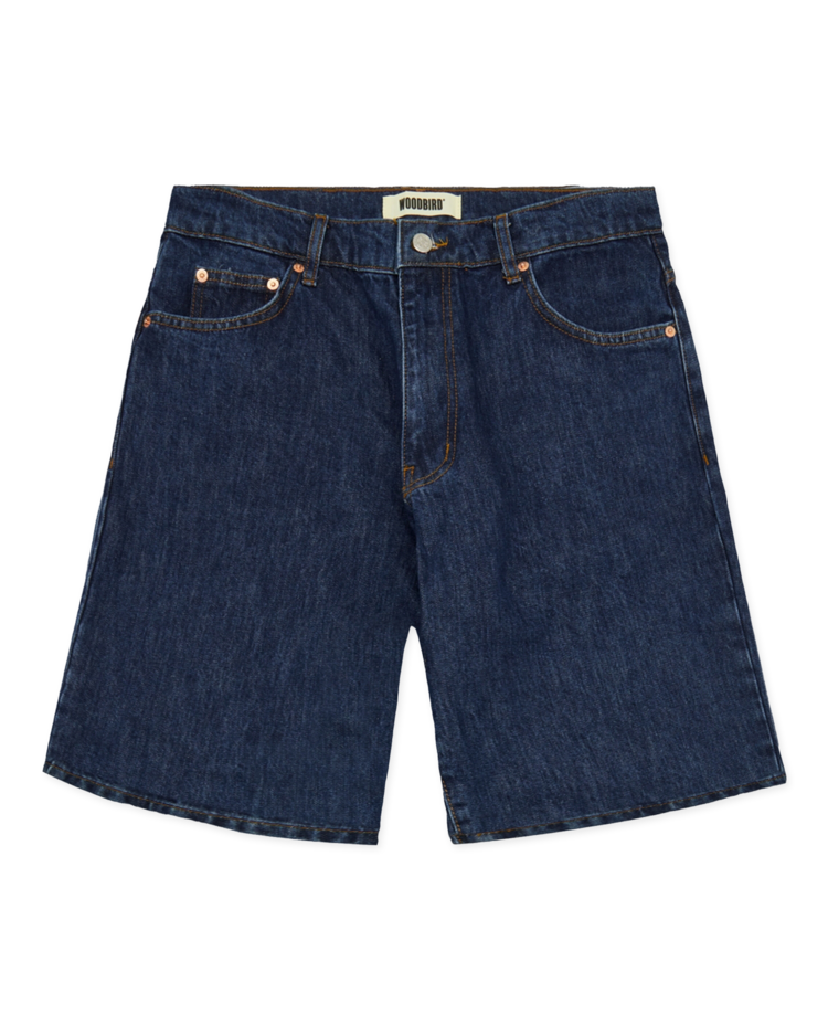 Woodbird Leroy 90's Rinse Shorts 'Dark Blue'