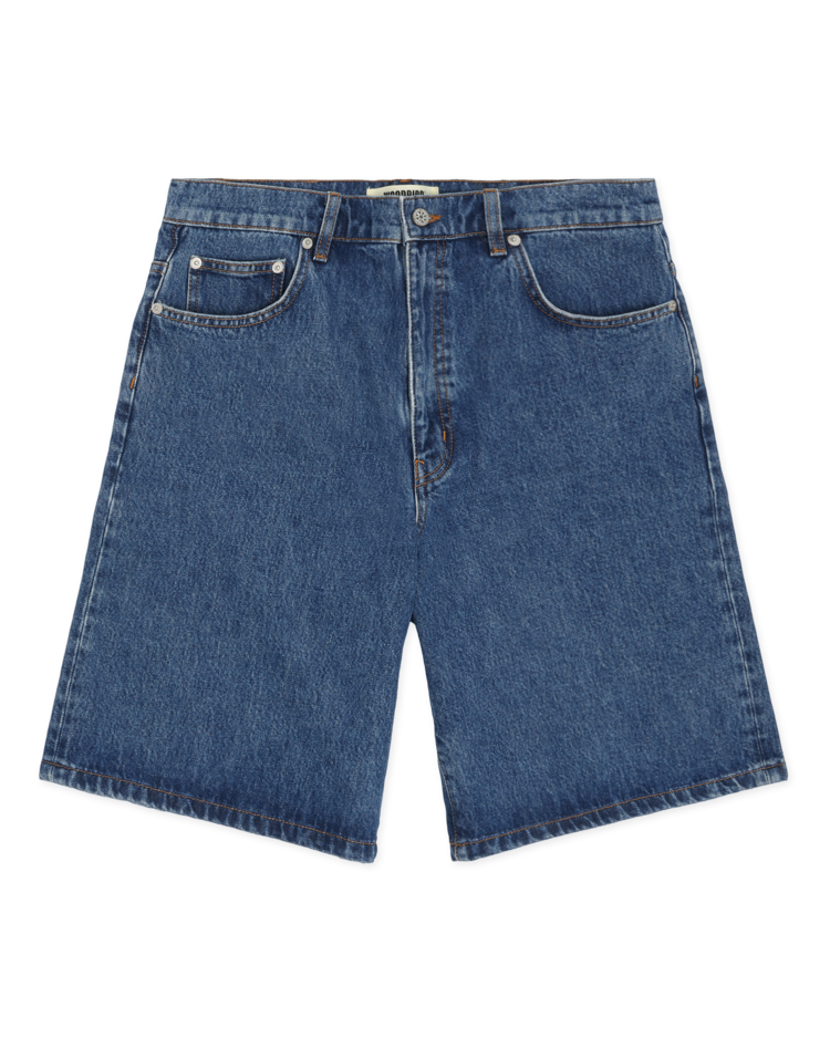 Woodbird Rami Stone Shorts 'Blue'