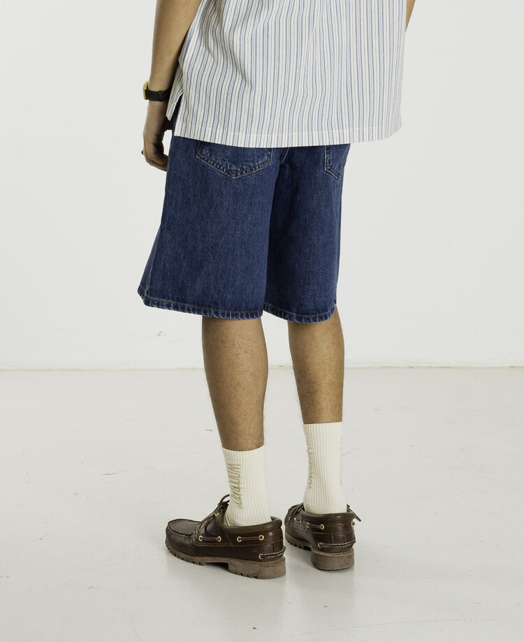 Woodbird Rami Stone Shorts 'Blue'