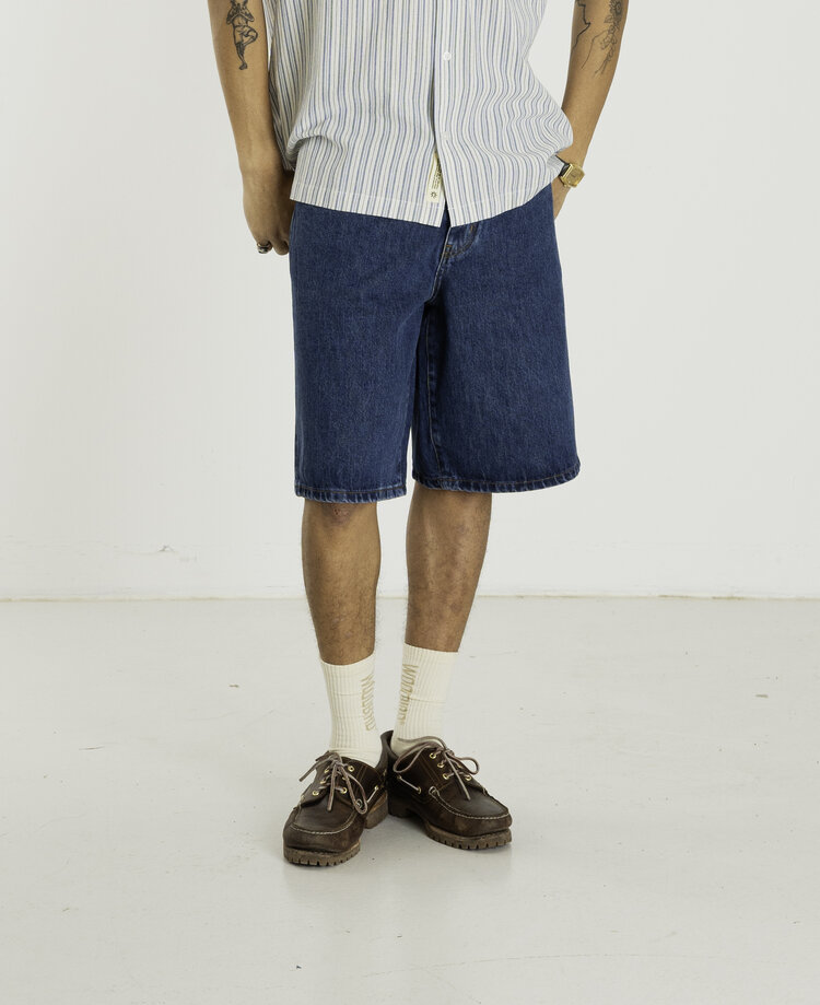 Woodbird Rami Stone Shorts 'Blue'