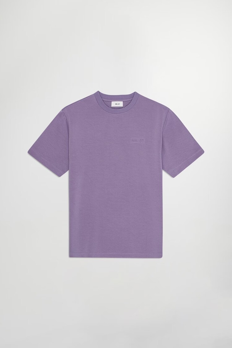 No Nationality 07 Nat 3457 Logo T-shirt 'Violet'