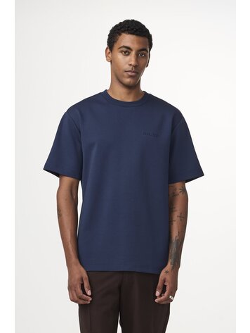 No Nationality 07 Nat 3457 Logo T-shirt 'Navy Blue'