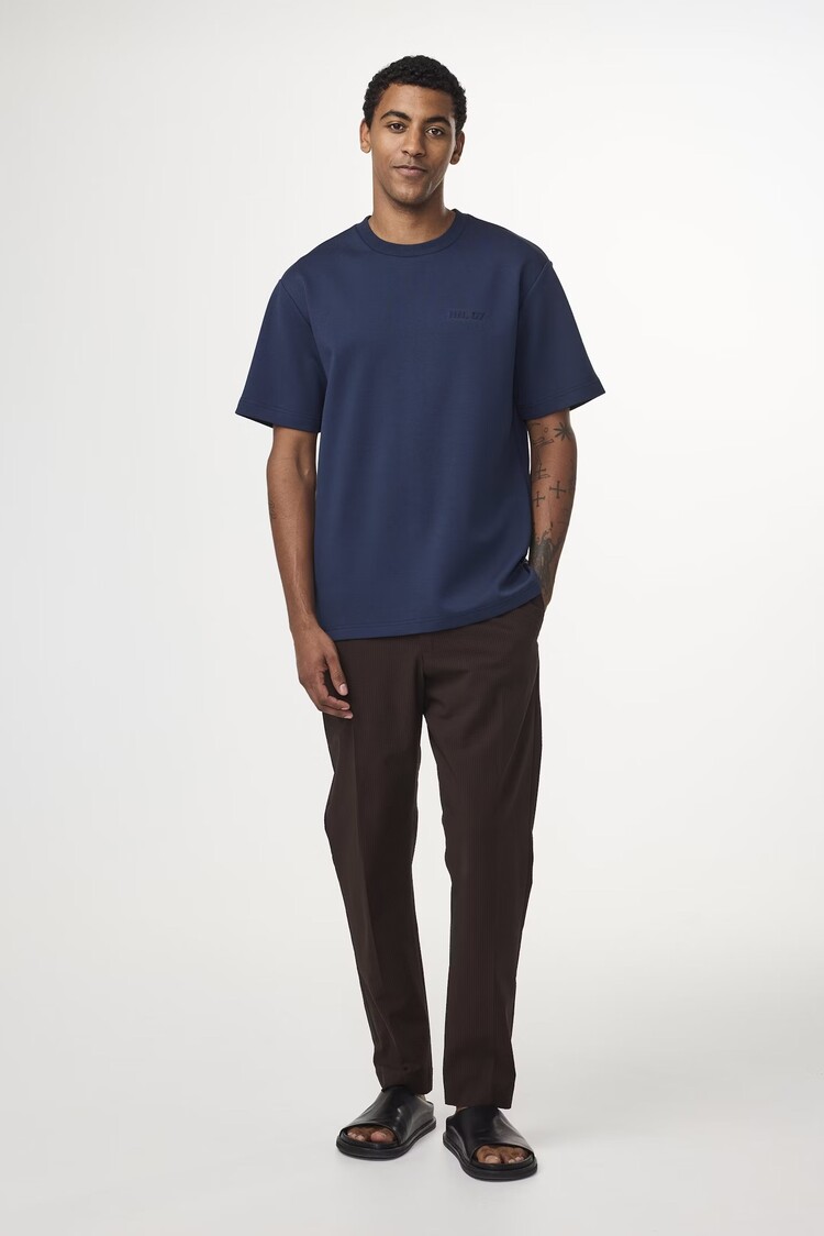 No Nationality 07 Nat 3457 Logo T-shirt 'Navy Blue'