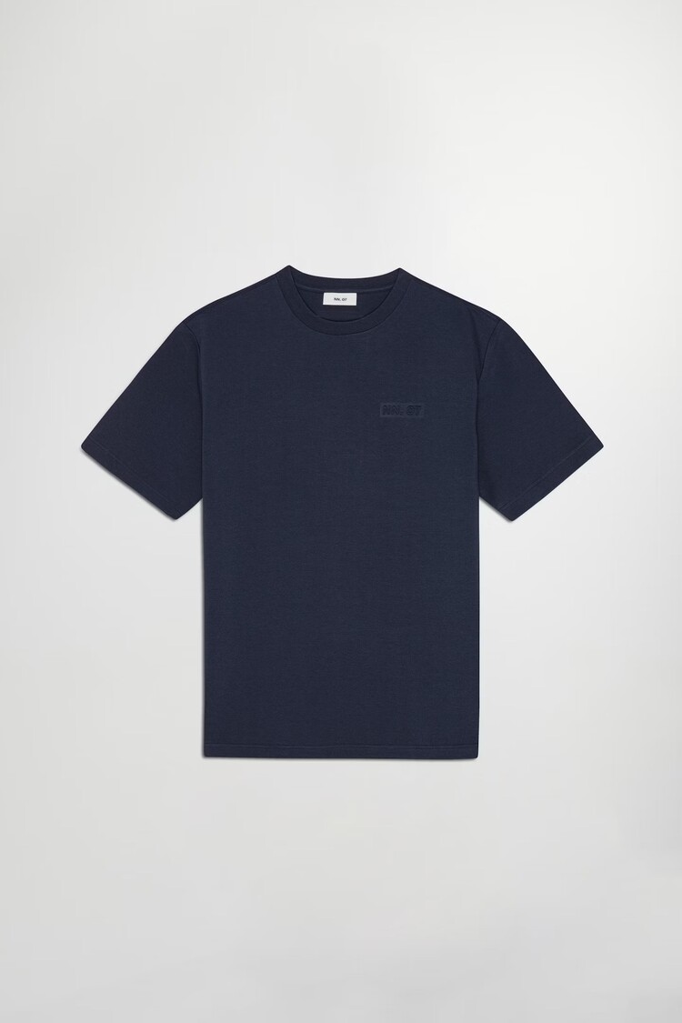 No Nationality 07 Nat 3457 Logo T-shirt 'Navy Blue'
