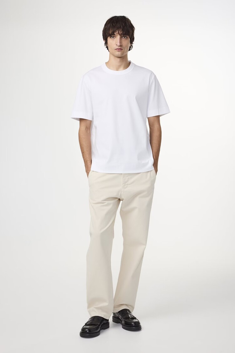 No Nationality 07 Pedro 3525 Organic Cotton T-shirt 'White'