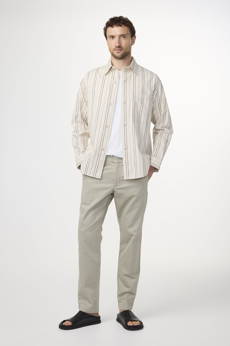 No Nationality 07 Adwin 5393 Linen Blend Shirt 'Various Stripe'