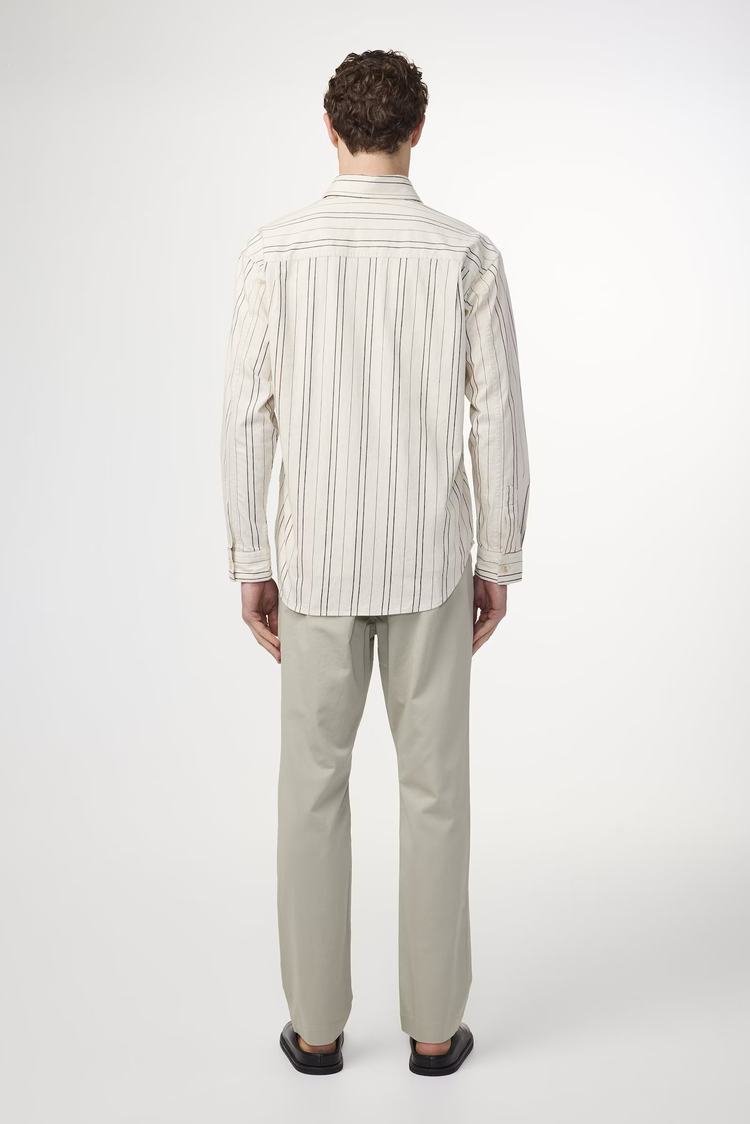No Nationality 07 Adwin 5393 Linen Blend Shirt 'Various Stripe'