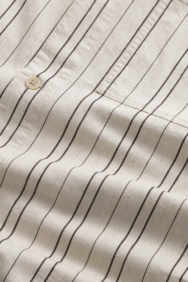 No Nationality 07 Adwin 5393 Linen Blend Shirt 'Various Stripe'