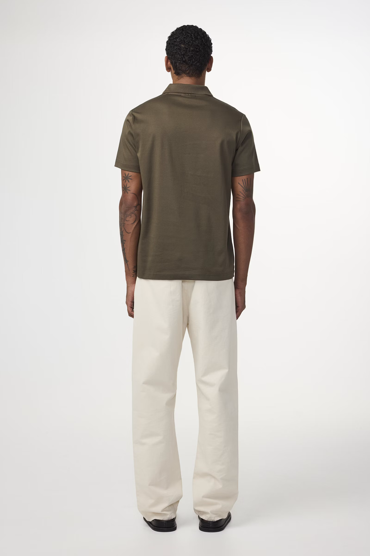 No Nationality 07 Paul 3525 Open-Collar Polo 'Capers'