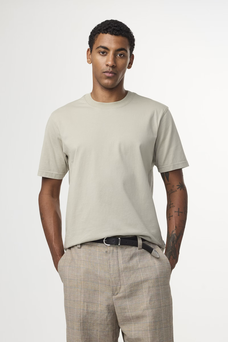 No Nationality 07 Adam 3209 Casual Pima T-shirt 'Fog'