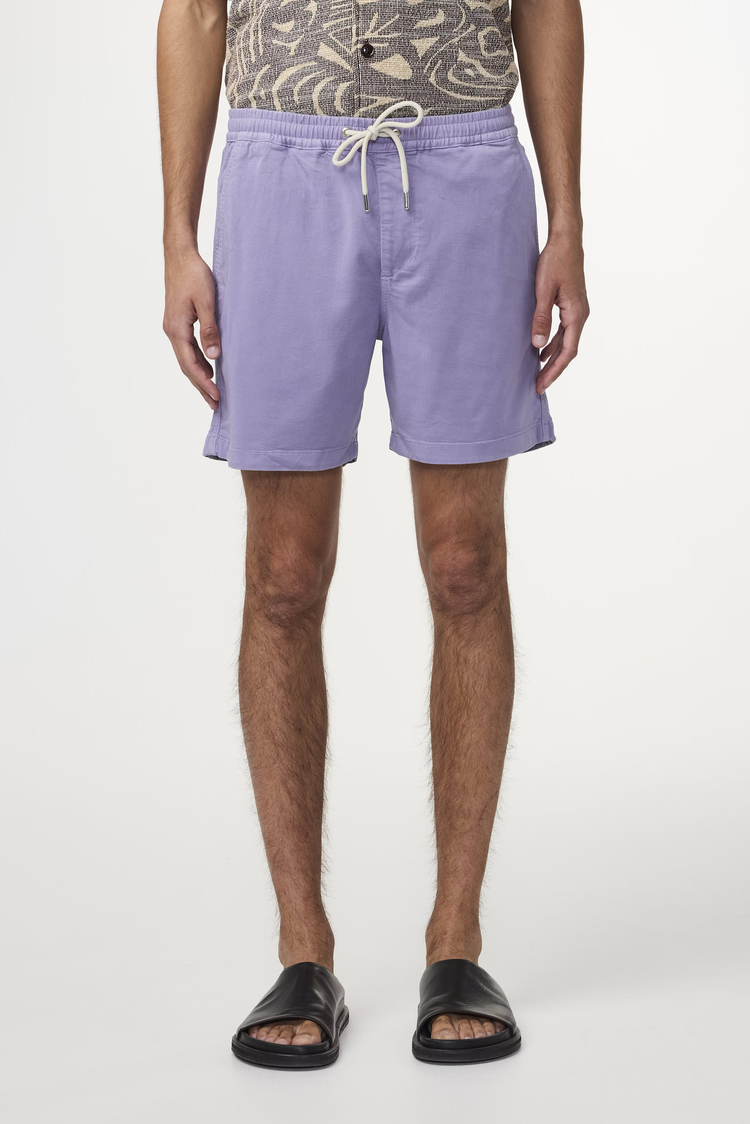No Nationality 07 Gregor 1154 Lyocell Blend Shorts 'Violet'