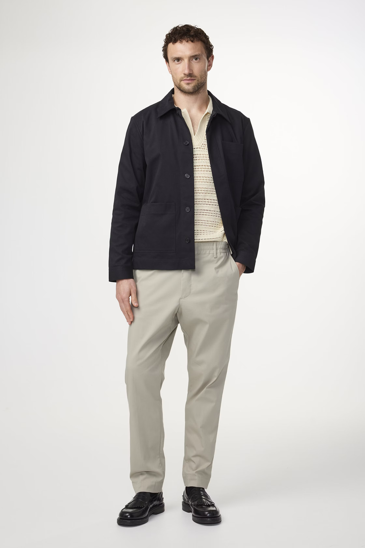No Nationality 07 Billie 1680 Twill Trouser 'Fog'