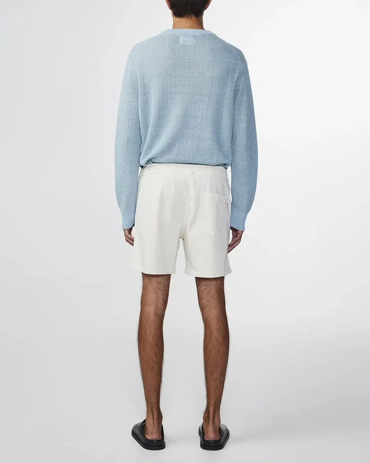 No Nationality 07 Gregor 1154 Lyocell Blend Shorts 'Vanilla'