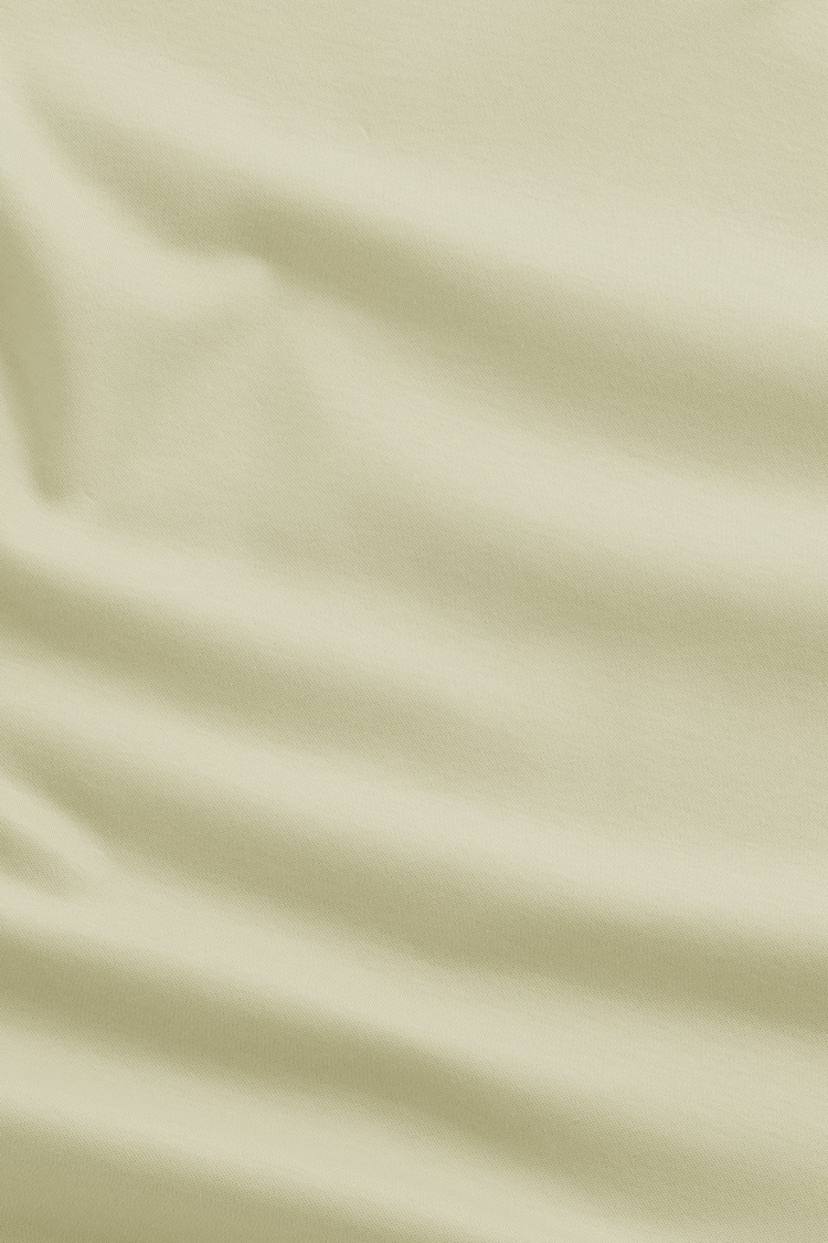 No Nationality 07 Paul 3525 Open-Collar Polo 'Sage Green'