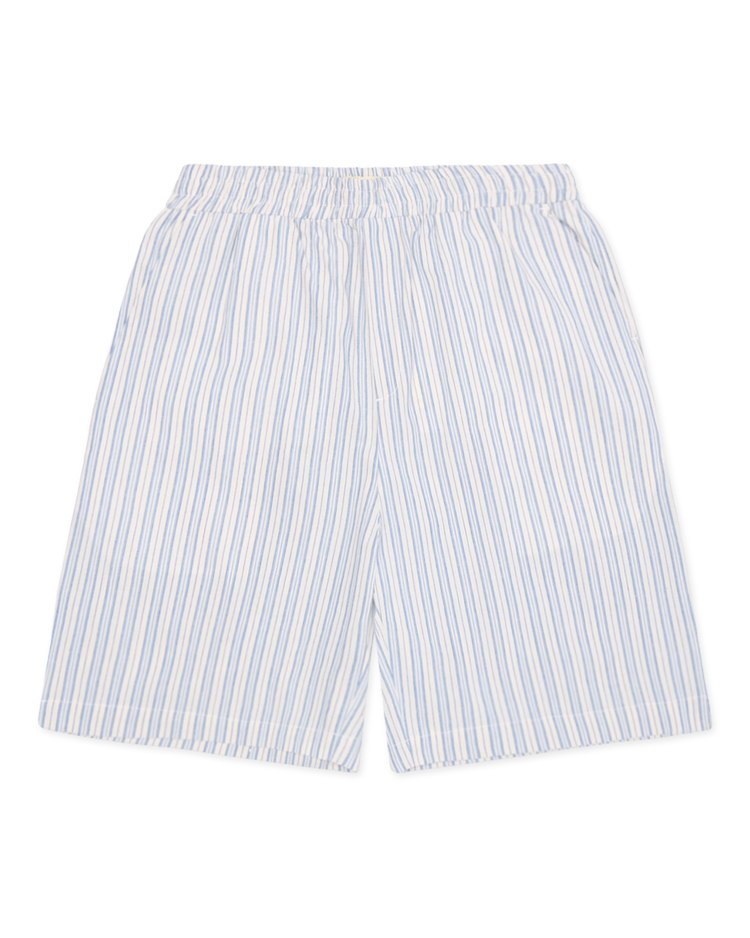 Woodbird Bommy Stripe Shorts 'Light Blue'