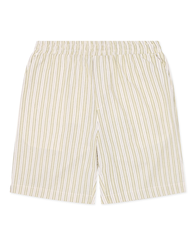 Woodbird Bommy Stripe Shorts 'Light Sand'