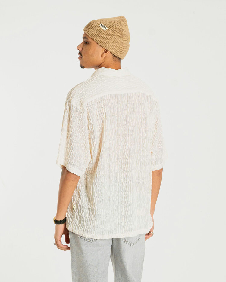Woodbird Sunny Crooque Shirt 'Off White'