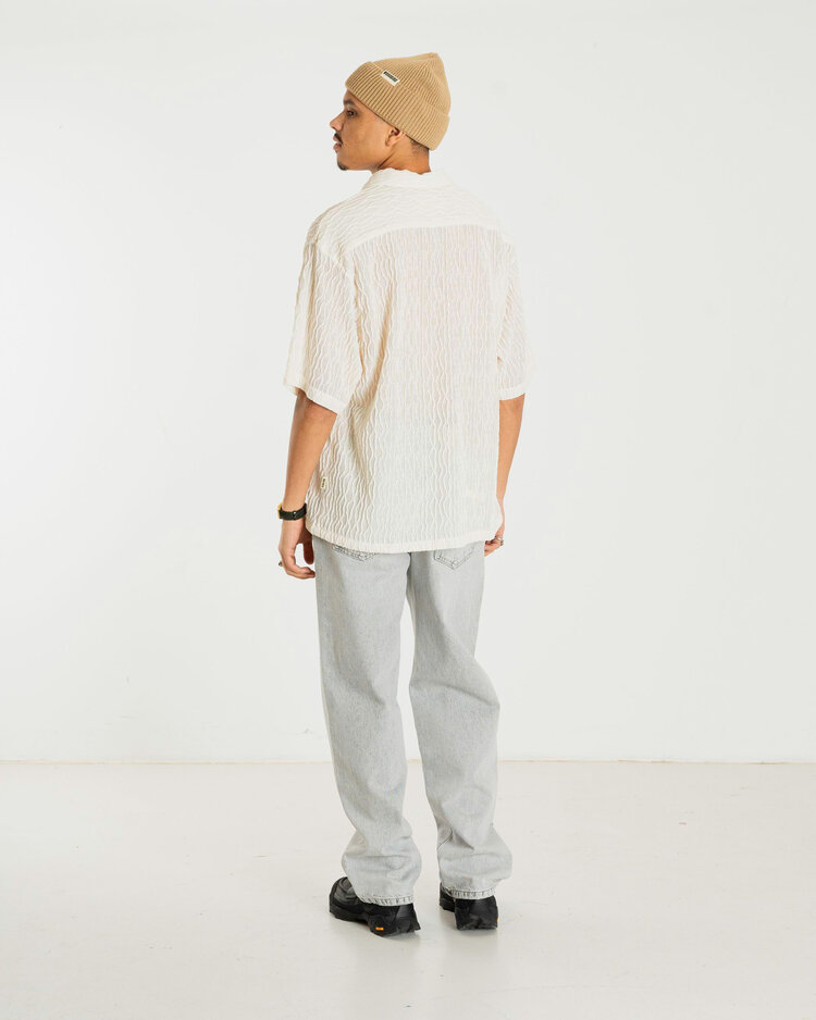 Woodbird Sunny Crooque Shirt 'Off White'