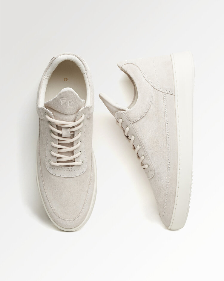 Filling Pieces Low Top Suede 'Organic Off White'