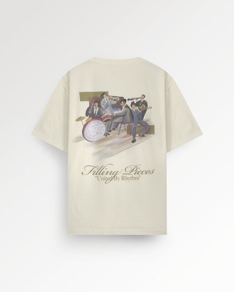 Filling Pieces T-Shirt Band 'Antique White'