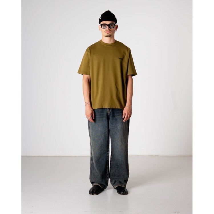 Woodbird Baine Balance T-shirt 'Dark Green'
