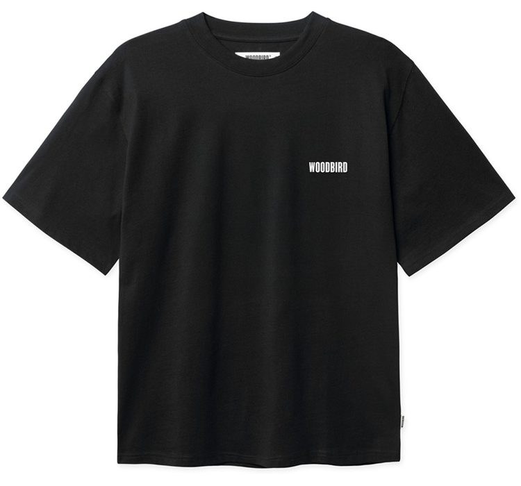 Woodbird Baine Intro T-Shirt 'Black'