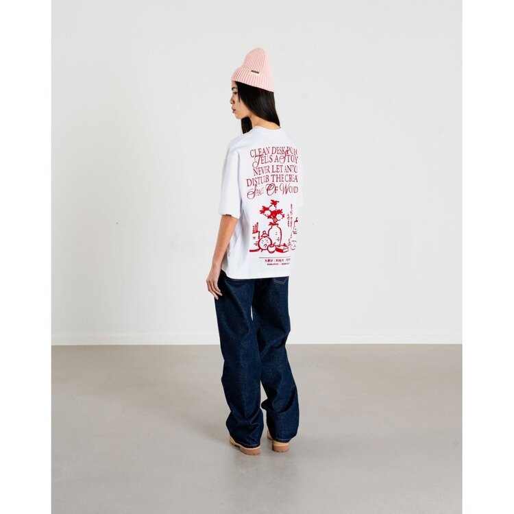 Woodbird Baine Space T-Shirt 'White'