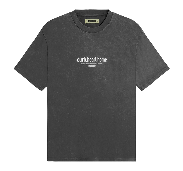 Woodbird Beam Dye T-Shirt 'Asphalt'