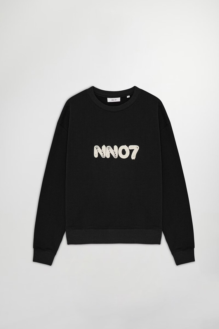 No Nationality 07 David Crew APP 3015 Logo Sweater 'Black'