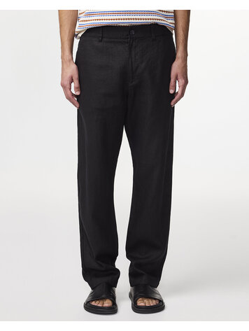 No Nationality 07 Aden 1454 Linen Chino 'Black'